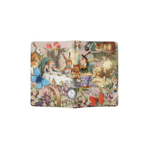 Alice Adventures in Wonderland Tea Party Art Passport Holder