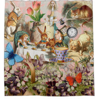 Alice Adventures in Wonderland Tea Party Art