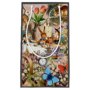 Alice Adventures in Wonderland Tea Party Art Small Gift Bag