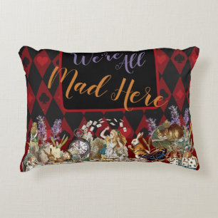 Alice Adventures with Wonderland Mad Cheshire Cat Accent Pillow