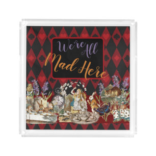 Alice Adventures with Wonderland Mad Cheshire Cat Acrylic Tray