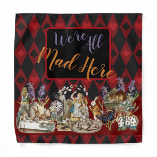 Alice Adventures with Wonderland Mad Cheshire Cat Bandana