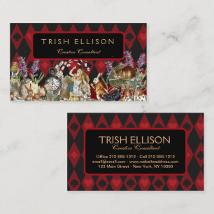 Alice Adventures with Wonderland Mad Cheshire Cat Business Card