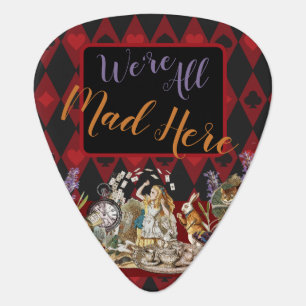 Alice Adventures with Wonderland Mad Cheshire Cat Guitar Pick