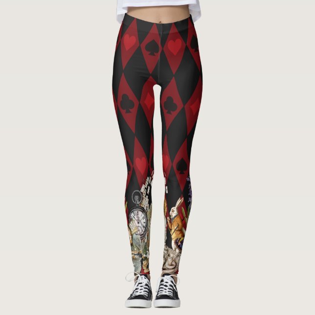 Alice Adventures with Wonderland Mad Cheshire Cat Leggings (Front)