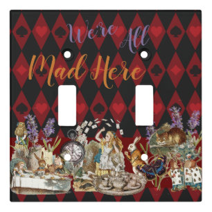 Alice Adventures with Wonderland Mad Cheshire Cat Light Switch Cover