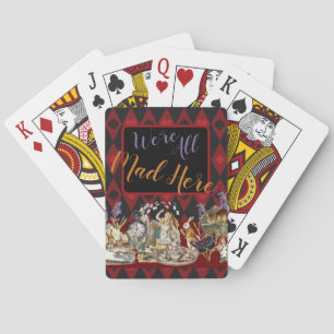 Alice Adventures with Wonderland Mad Cheshire Cat Poker Cards