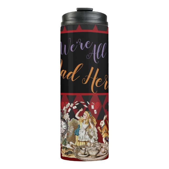 Alice Adventures with Wonderland Mad Cheshire Cat Thermal Tumbler (Front)