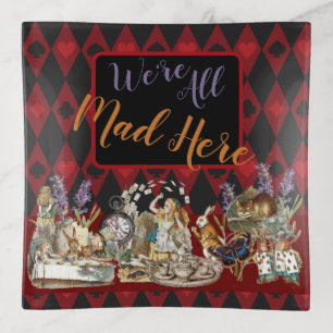 Alice Adventures with Wonderland Mad Cheshire Cat Trinket Tray