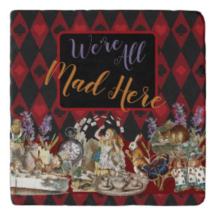Alice Adventures with Wonderland Mad Cheshire Cat Trivet