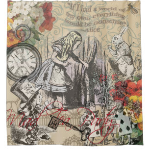 Alice Adventures Wonderland Curtain Classic Art