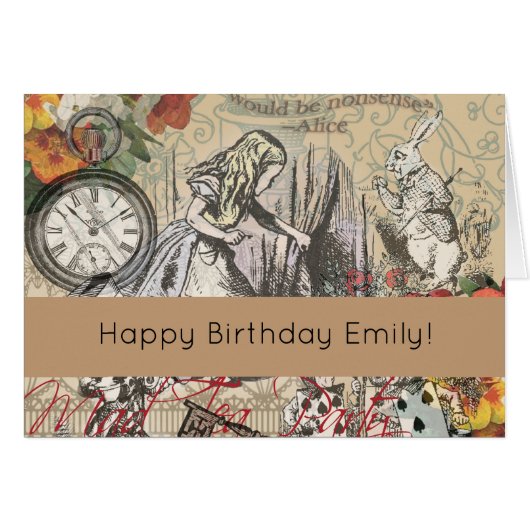 Alice Adventures Wonderland Curtain Classic Art (Front Horizontal)