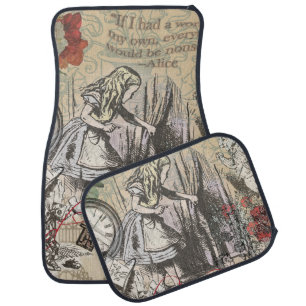Alice Adventures Wonderland Curtain Classic Art Car Floor Mat
