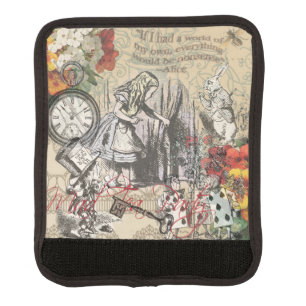 Alice Adventures Wonderland Curtain Classic Art Luggage Handle Wrap