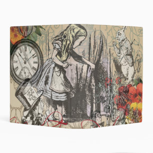 Alice Adventures Wonderland Curtain Classic Art Mini Binder