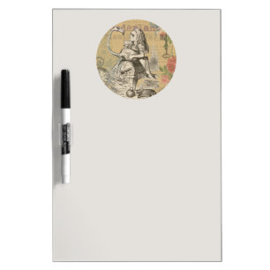 Alice Adventures Wonderland Flamingo Classic Dry-Erase Board