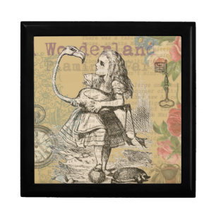 Alice Adventures Wonderland Flamingo Classic Gift Box