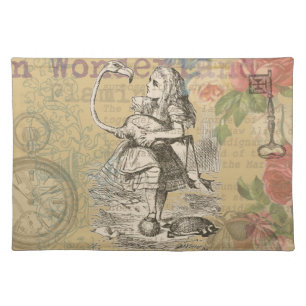 Alice Adventures Wonderland Flamingo Classic Placemat