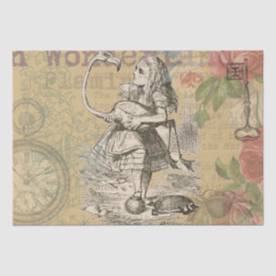 Alice Adventures Wonderland Flamingo Classic Tissue Paper