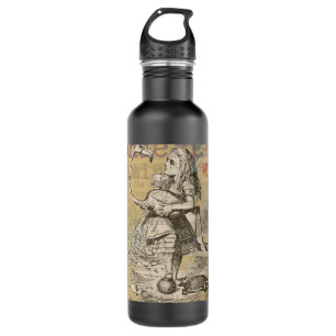 Alice Adventures Wonderland Flamingo Classic Water Bottle