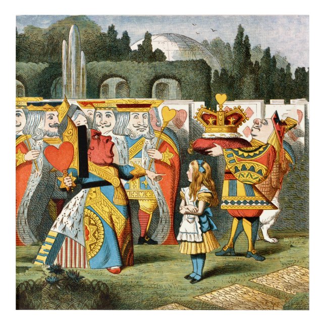 Alice Adventures Wonderland Queen of Hearts Acrylic Print (Front)
