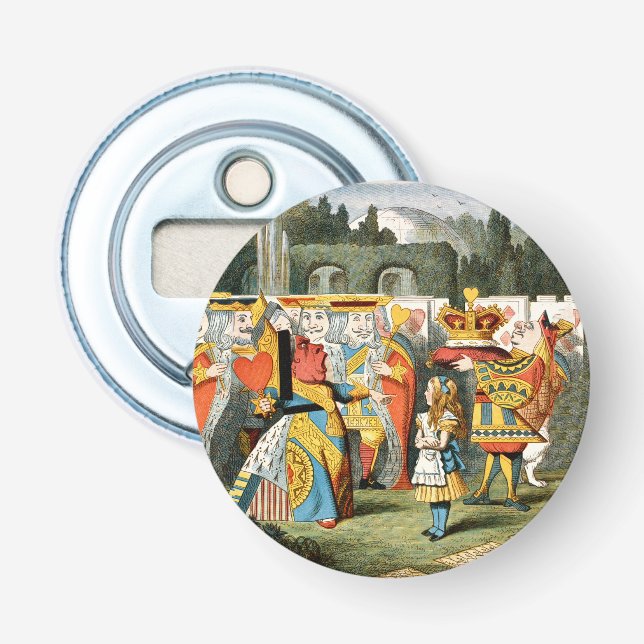 Alice Adventures Wonderland Queen of Hearts Bottle Opener (Front)