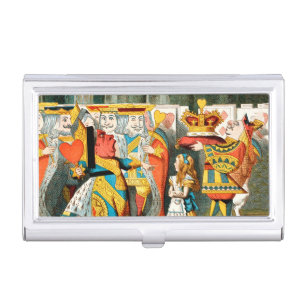 Alice Adventures Wonderland Queen of Hearts Business Card Case