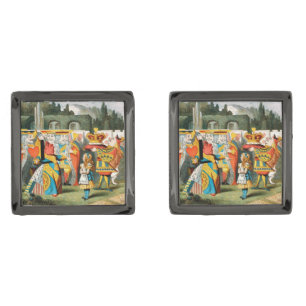 Alice Adventures Wonderland Queen of Hearts Cufflinks