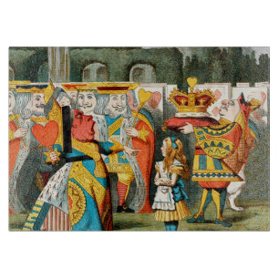 Alice Adventures Wonderland Queen of Hearts Cutting Board