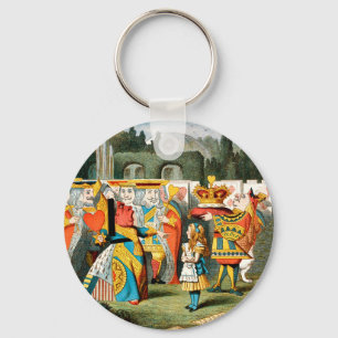 Alice Adventures Wonderland Queen of Hearts Keychain