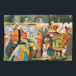 Alice Adventures Wonderland Queen of Hearts Kitchen Towel<br><div class="desc">Alice's Adventures in Wonderland Classic Illustration - This Wonderland illustration is by John Tenniel,  the original illustrator of the wonderful Alice books,  with the Queen of hearts and Alice facing off.</div>