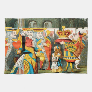 Alice Adventures Wonderland Queen of Hearts Kitchen Towel