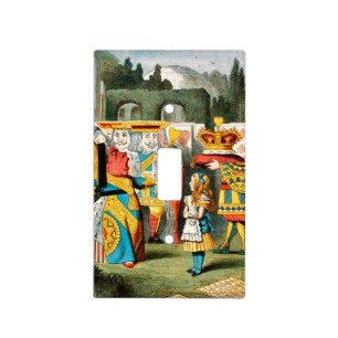 Alice Adventures Wonderland Queen of Hearts Light Switch Cover