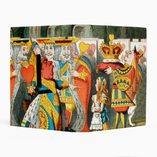Alice Adventures Wonderland Queen of Hearts Mini Binder