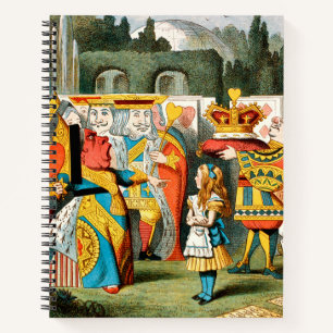 Alice Adventures Wonderland Queen of Hearts Notebook