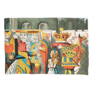 Alice Adventures Wonderland Queen of Hearts Pillow Case