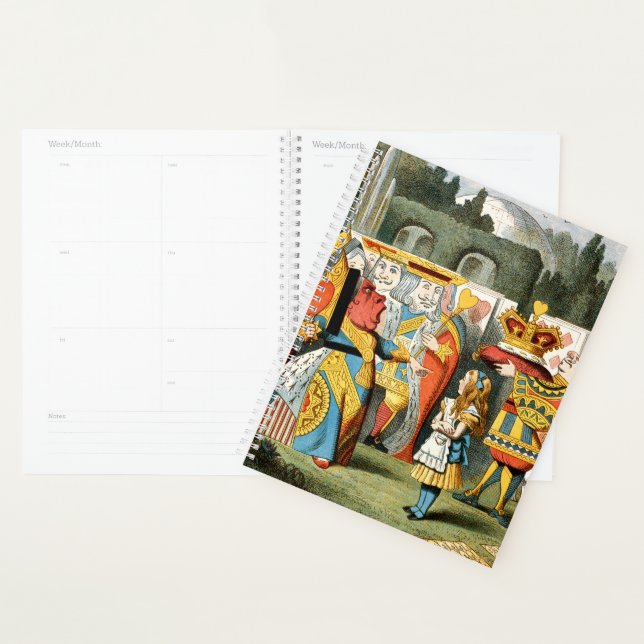 Alice Adventures Wonderland Queen of Hearts Planner (Display)
