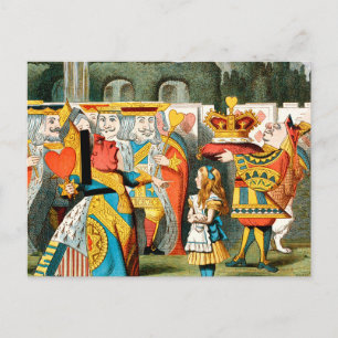 Alice Adventures Wonderland Queen of Hearts Postcard