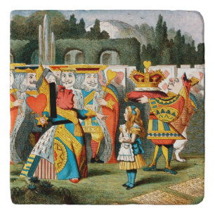 Alice Adventures Wonderland Queen of Hearts Trivet