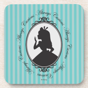 Alice   Always Curious Beverage Coaster