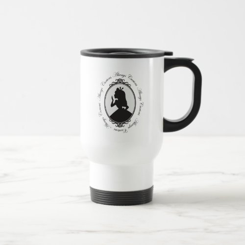 Alice  Always Curious Travel Mug