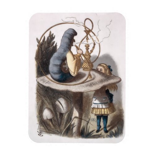  ALICE and Caterpillar _ Adventures in Wonderland Magnet