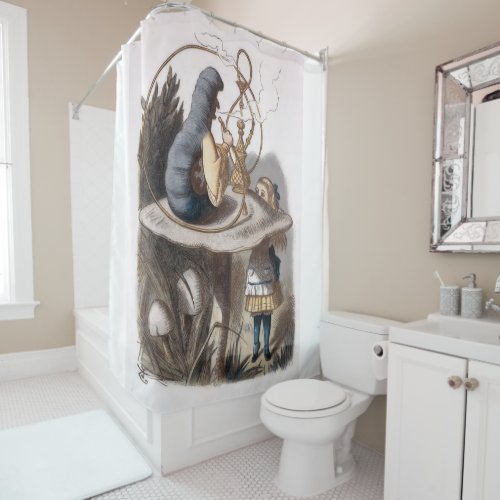 ALICE and Caterpillar _ Adventures in Wonderland Shower Curtain