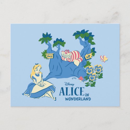 Alice and Cheshire Cat Postcard