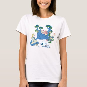 Alice And Cheshire Cat T-shirt by aliceinwonderland at Zazzle