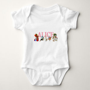Alice and Friends in Wonderland Baby Bodysuit