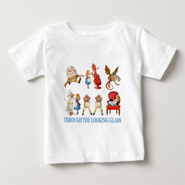Alice and Her Friends in Wonderland Baby T-Shirt (Front)