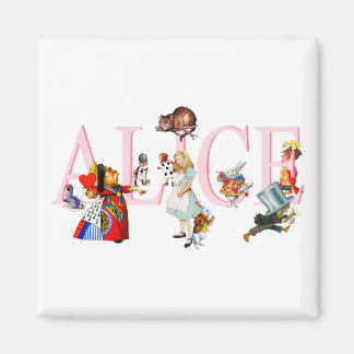ALICE AND HER FRIENDS IN WONDERLAND MAGNET