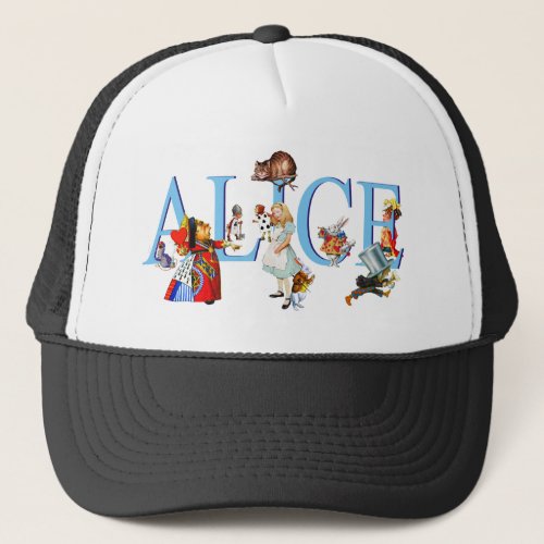 ALICE AND HER FRIENDS IN WONDERLAND TRUCKER HAT