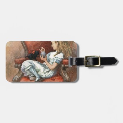 Alice and her Kitten Bag Tag